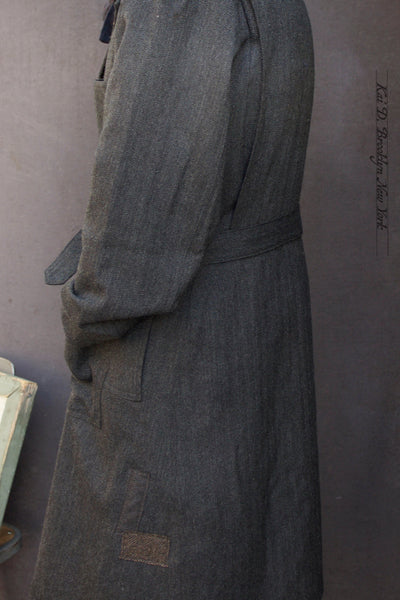 Wilson Lab Coat - Herringbone Wool - M (No Return)