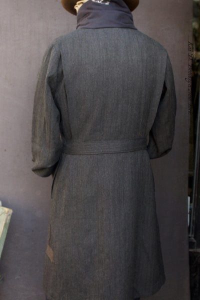 Wilson Lab Coat - Herringbone Wool - M (No Return)