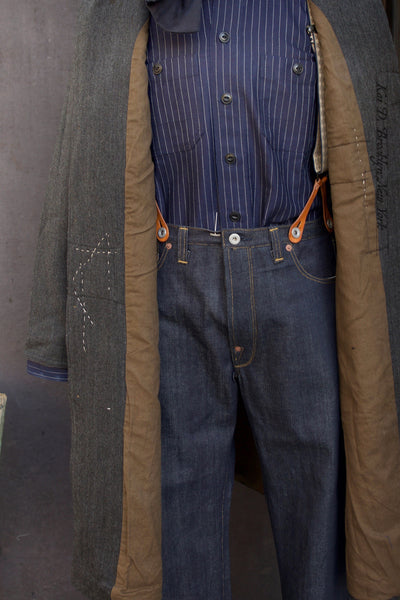 Wilson Lab Coat - Herringbone Wool - M (No Return)