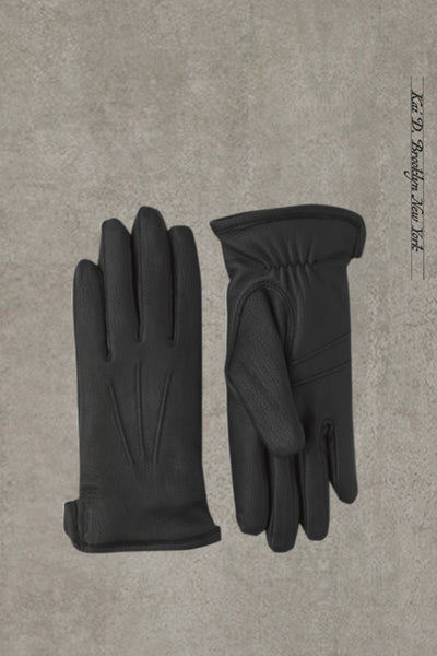 Women's Deerskin Gloves - Black - 7, 8
