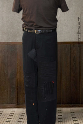 Wool Cashmere Boro Trousers - Black - 34 (NO RETURN)