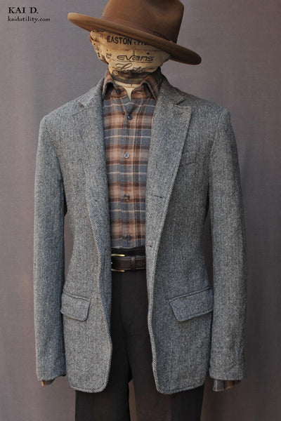 Dawson Blazer - Wool Herringbone - M, L