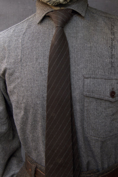 Skillman Shirt - Mini herringbone Wool - M, L, XL