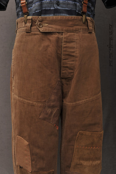 Log Roller Boro Pants - Faded Brown - 32 (NO RETURN)