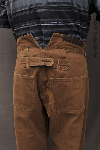 Log Roller Boro Pants - Faded Brown - 32 (NO RETURN)