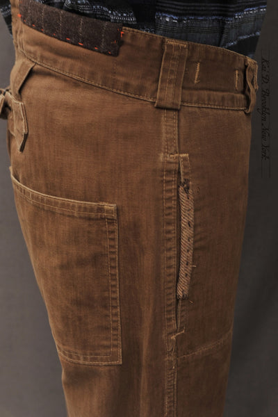 Log Roller Boro Pants - Faded Brown - 32 (NO RETURN)
