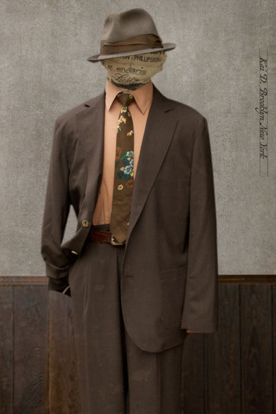 Writer's Jacket - Super 130s Wool - Bark - 48, 50 (NO RETURN)