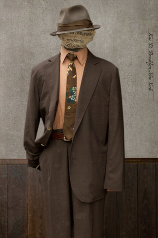 Writer's Jacket - Super 130s Wool - Bark - 48, 50 (NO RETURN)