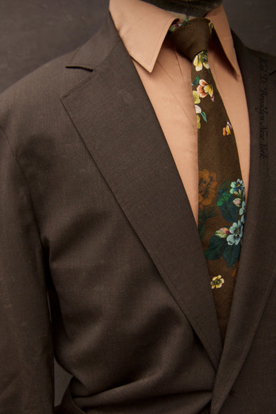 Writer's Jacket - Super 130s Wool - Bark - 48, 50 (NO RETURN)