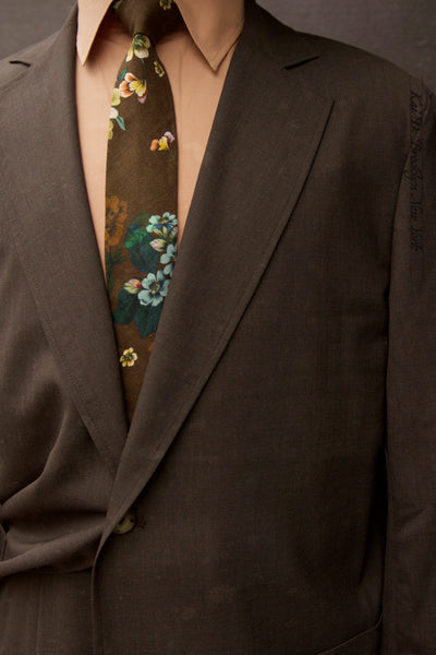 Writer's Jacket - Super 130s Wool - Bark - 48, 50 (NO RETURN)