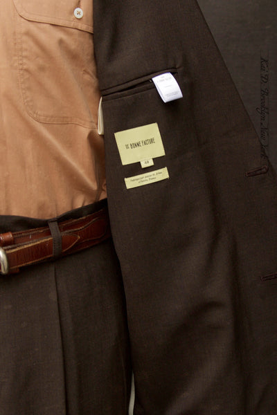 Writer's Jacket - Super 130s Wool - Bark - 48, 50 (NO RETURN)