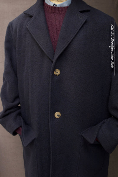 Writer's Coat - Ratine Wool - Navy - 48 (NO RETURN)