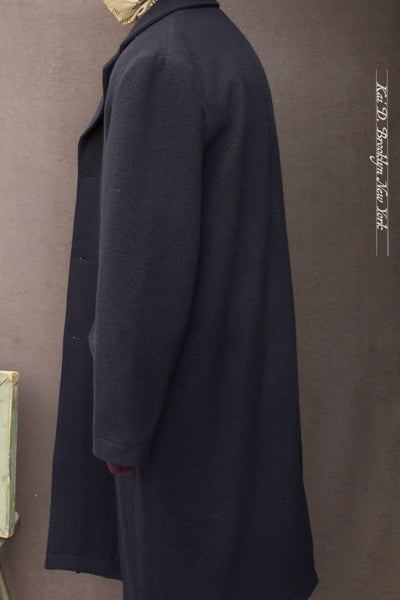 Writer's Coat - Ratine Wool - Navy - 48 (NO RETURN)