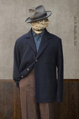 Traveler's Jacket - Navy Yak Wool - M (48) (NO RETURN)