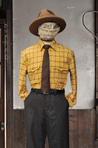 Moab Over Shirt - Washed Flannel - Yellow Check - M, L, XL