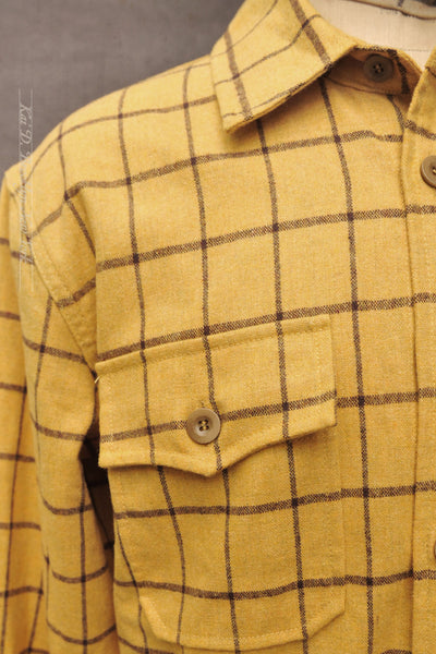 Moab Over Shirt - Washed Flannel - Yellow Check - M, L, XL