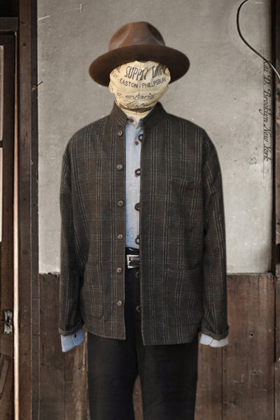 Yutori Jacket- Brown Wool Cashmere / Virgin Wool - M, L, XL