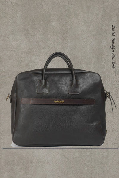 Zeppo Solo Business Bag - Dark Brown