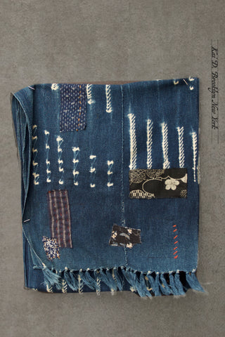African Indigo Boro Scarf C