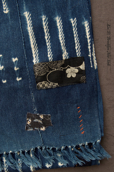 African Indigo Boro Scarf C