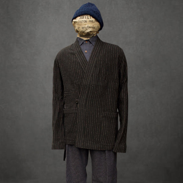 Scarecrow's Jacket - Wool Black Pin - S, M, L