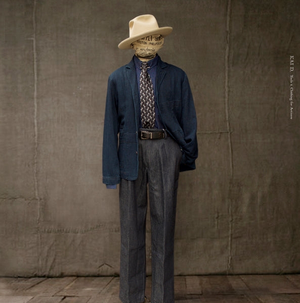 Beuys Jacket - Indigo Tweed - M, L, XL, XXL