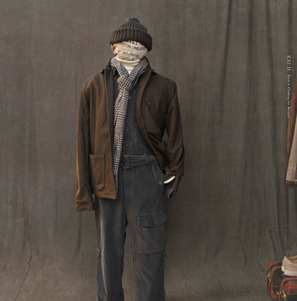 Hardy Chore Jacket - Heavy Wool Melton - S, M, L, XL (NO RETURN)