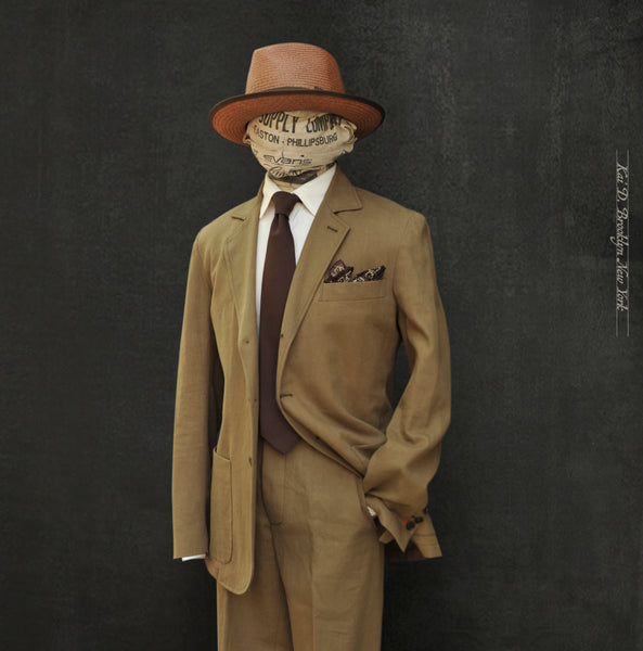 Shoemaker's Jacket - Khaki Cotton Linen - S, M, L