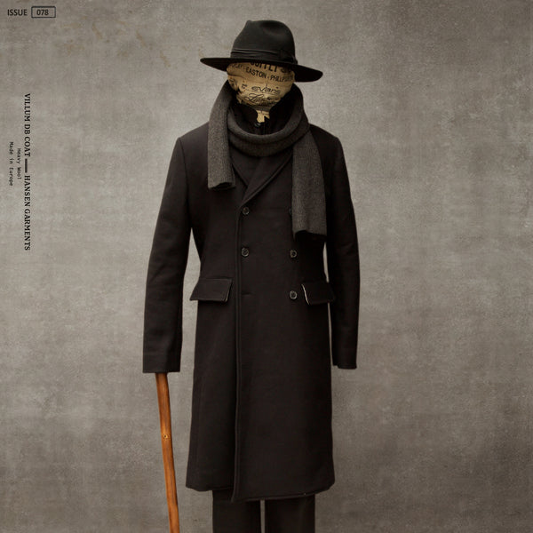 Villum Double Breasted Coat - Black - M, L (NO RETURN)