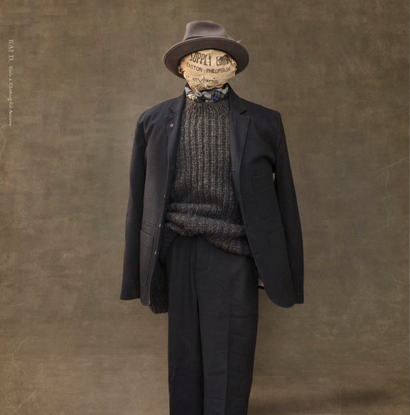 World Rover Hand Knit Sweater - Charcoal - S, M (NO RETURN)