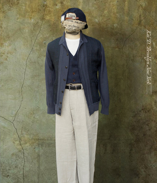 Retro Mixed Media Shirt Jacket - Retro Blue - M, L