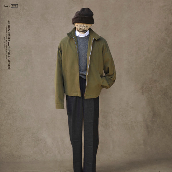 Air Crew Bomber Jacket - Green - S/M (NO RETURN)