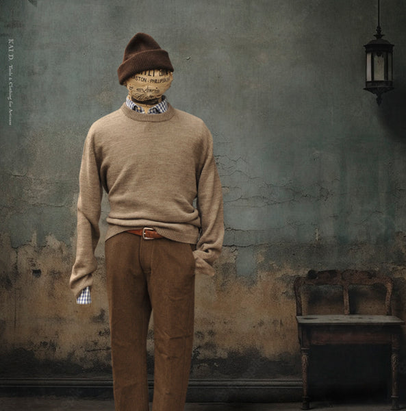 Eske Crew Neck Sweater - Light Fawn - M (fits like L)