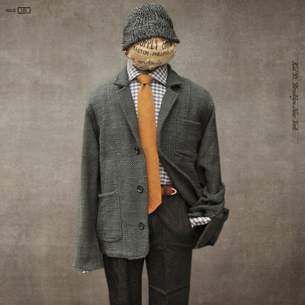 Study Jacket - Handspun Herringbone - 2(S), 3(M), 4(L)