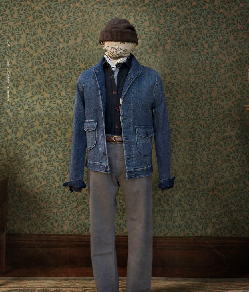 Kai D Utility — Shawl Collar Western Jacket - Dark Indigo