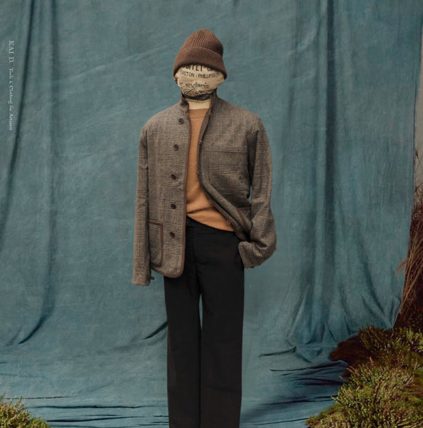 Meeker Jacket - Wool Cashmere Glen Plaid - S, M, L, XL
