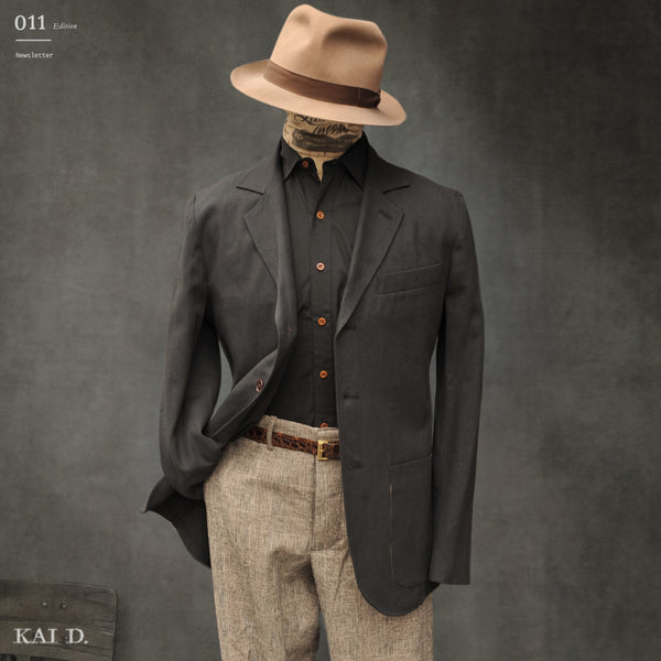 Shoemaker's Jacket - Cotton Linen Black - M, L, XL