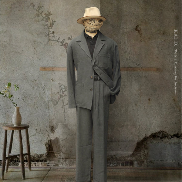 Traveler's Jacket - Belgian Linen Wool - 48, 50