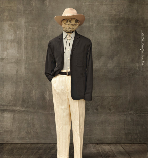 Ginsberg Jacket (Relaxed Fit) - Japanese Seersucker - S, M, L, XL
