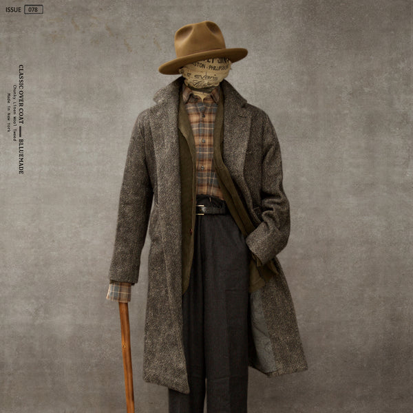 Chunky Wool Linen Tweed Coat - S, M (NO RETURN)