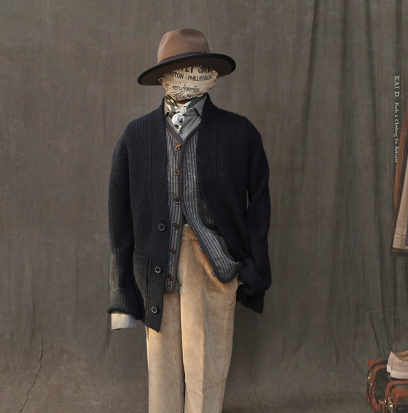 Linus Fuzzy Cardigan - Fuzzy Black - L