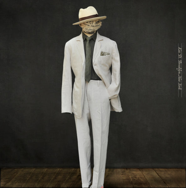 Shoemaker Jacket - Natural Belgian Linen - S, M, L, XL