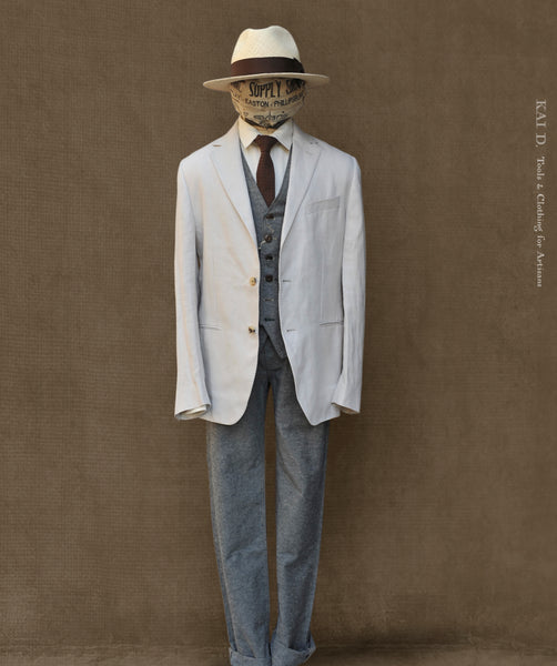 Christian Two Button Blazer - Ecru - M (slim)