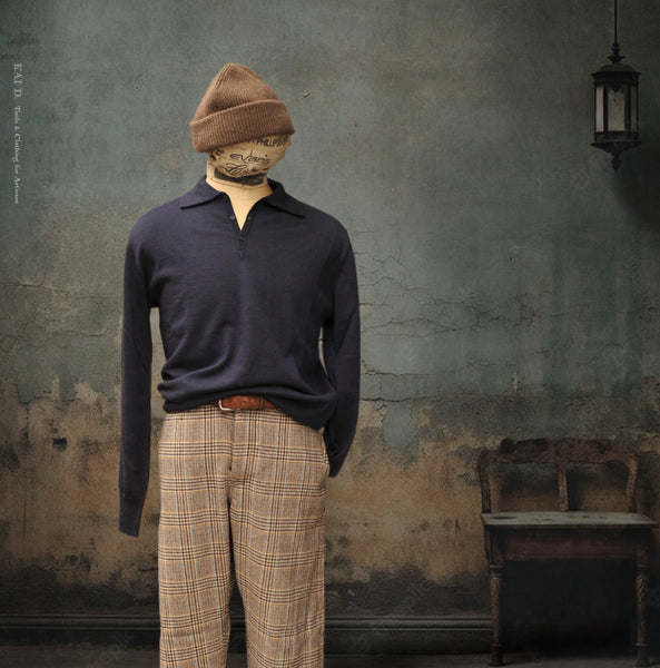 Sailor Polo Sweater - Navy - 3, 4, 5, 6