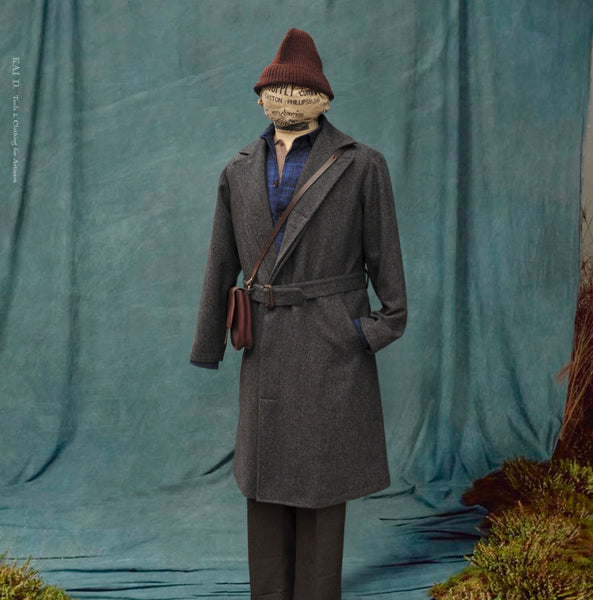 Maverick Trench - Charcoal Tweed - S, M, L, XL (NO RETURN)