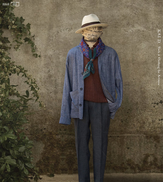 Packable Island Jacket - Linen Viscose Chambray - M, L, XL, XXL