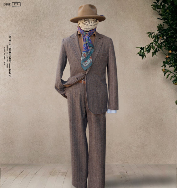 Shoemaker's Jacket - Cotton Herringbone Tweed - M, L