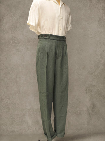 Wide Leg Matisse Pants - Belgian Jade - 32