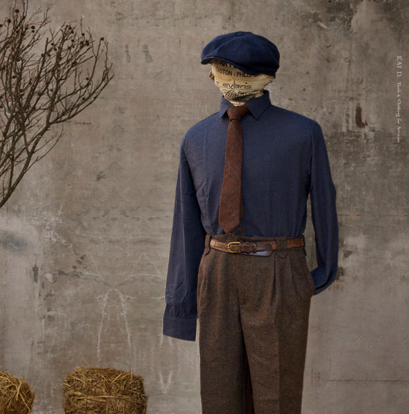 Ultra Soft Heather Cotton Denham shirt - Blue Heather - L, XL