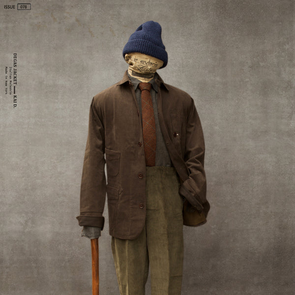 Degas Work Jacket - Italian Moleskin - Bark Brown - L